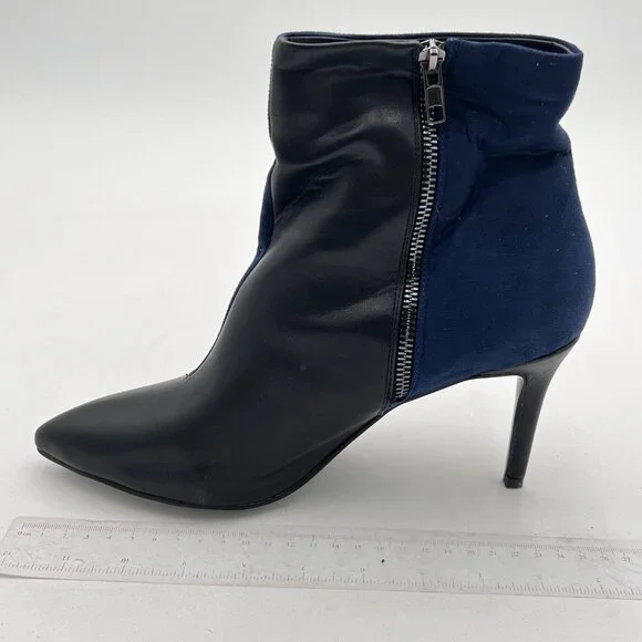 Women Closed Pointy Toe Ankle Boots High Stiletto Heels Patent Leather Booties D - Picture 3 of 6